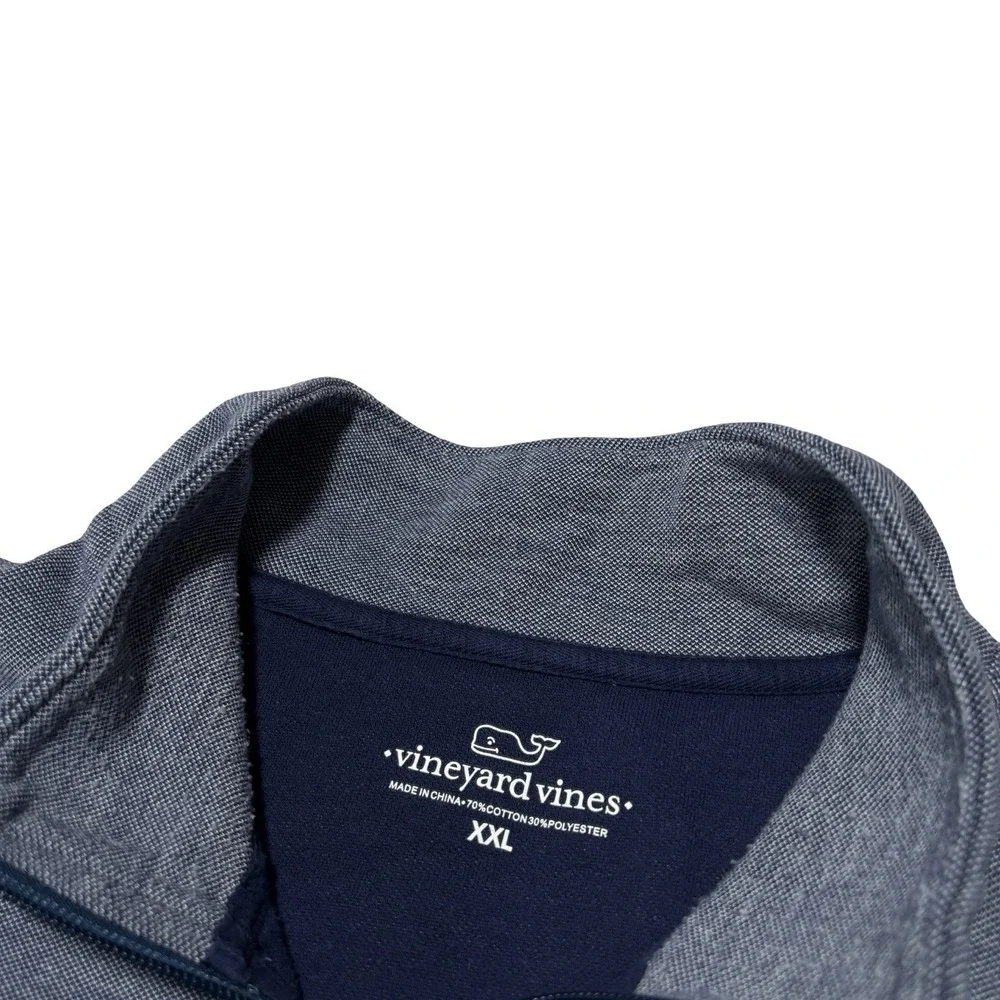 Vineyard‎ Vines Men's 1/4 Zip Pullover Sweater Blue Size XXL 26 x 29